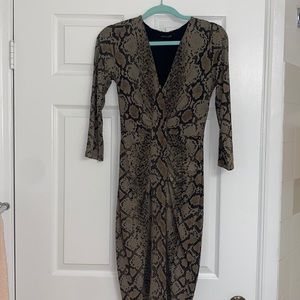 Roberto Cavalli snakeskin print dress